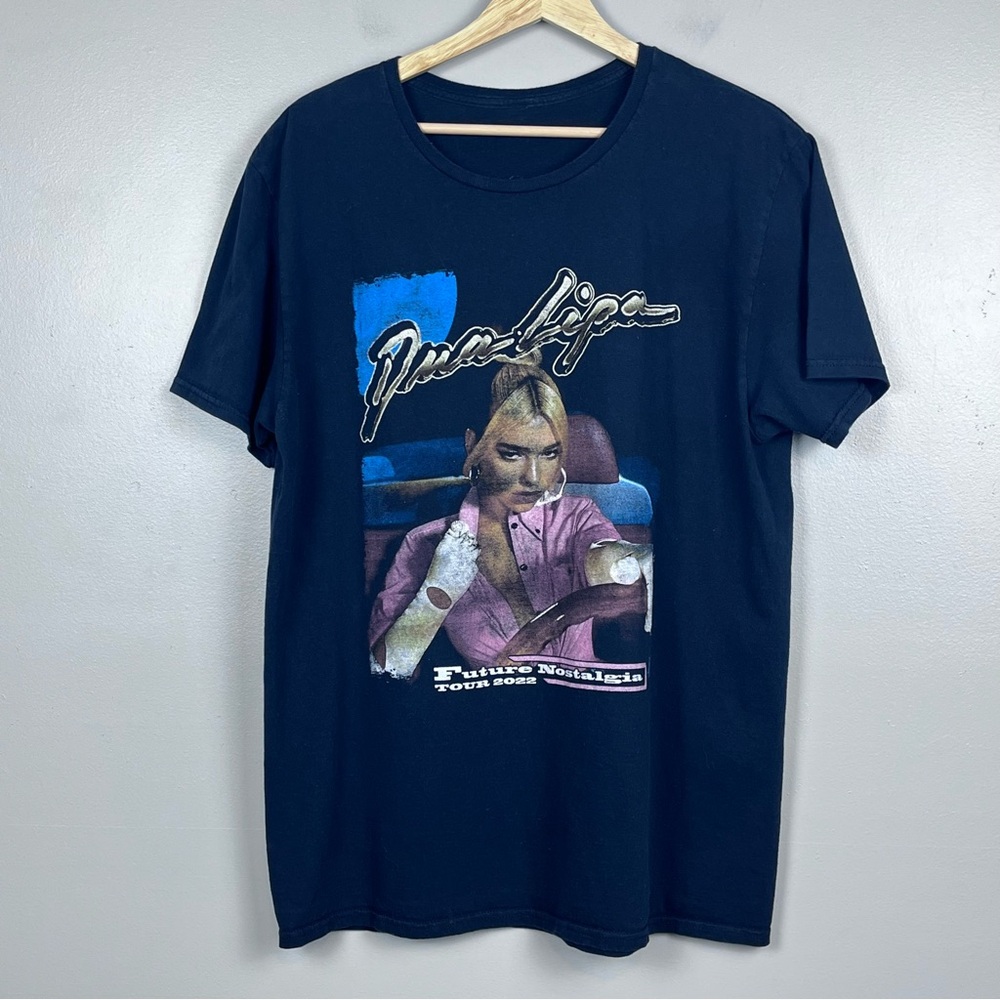 Dua Lipa Future Nostalgia Tour 2022 Double Sided Grpahic Print Tee Shirt Unisex